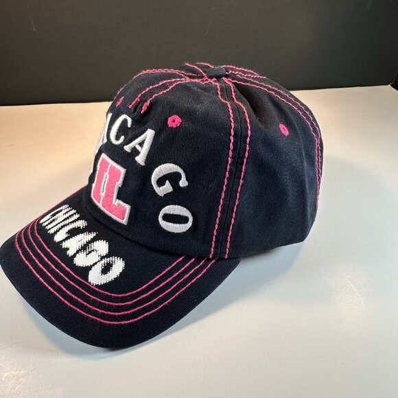 SPORT CAP,  EMBROIDERED LOG "CHICAGO il" ONE SIZE , ADJUSTABLE, CM CITY HATS - Picture 2 of 6